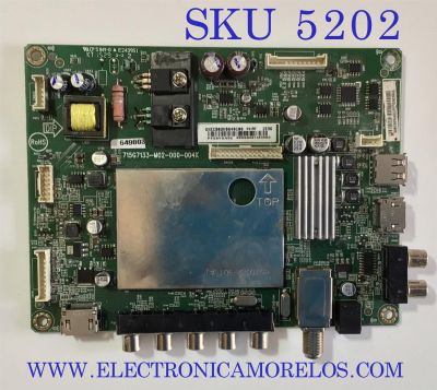 MAIN PARA TV VIZIO / NUMERO DE PARTE GXECB02K064 / 715G7133-M02-000-004K / PFE6YKA5C  / MODELO D43-C1